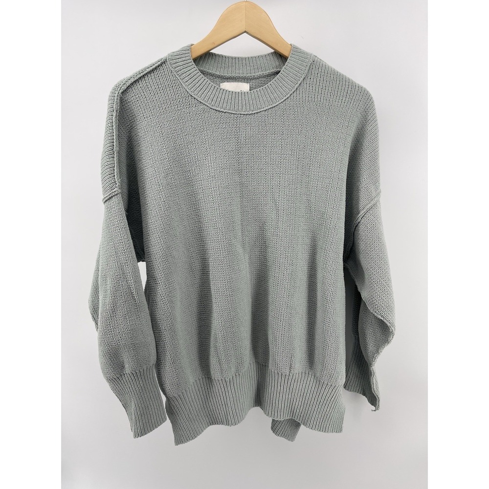 Abercrombie & Fitch Women Sweater‎ Small Green Knit Crewneck Pullover